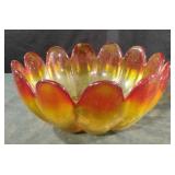 vintage mid-century modern Indiana Glass amberina