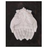 vintage Westmoreland Milk Glass double-cupped