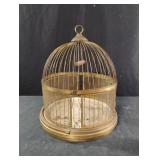 Vintage brass bird cage