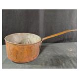 Vintage hand crafted copper coated pot