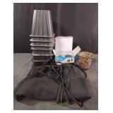 Aprons, casters, bed risers and a votive candle