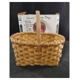 Vacuum storage bags and a basket