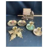 Brass candle holders