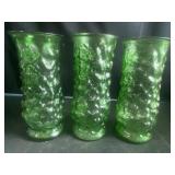 E. O brody co green vases