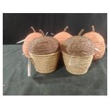 Decorative fall decor baskets
