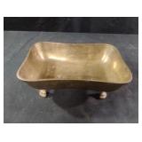 vintage brass clawfoot tub-style trinket dish