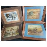 Country picture in frames