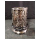 Metal decorative wax warmer. Needs light bulb