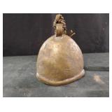 Vintage brass cow bell