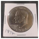 1974 Eisenhower Dollar coin
