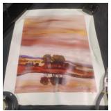 serene abstract landscape print by the artist