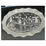 Plastic Christmas scenery Tray