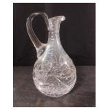 Vintagr Crystal Etched Vine Decanter