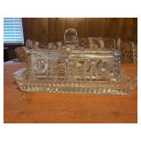 vintage Federal Glass Windsor clear pressed-glass