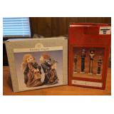 decorative resin figurines labeled "Kissing