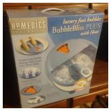 Homedics luxury foot bubbler plus with heat