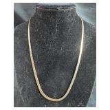 925 Silver Herringbone Necklace - 17" - 6.6gr