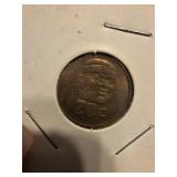 1984 Mexico 20 Centavos coin from the