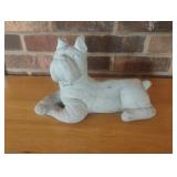 Bulldog stone statue