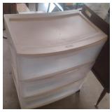 Sterilite plastic rolling bin 22 x 25 x 15