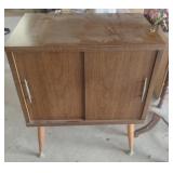 Vintage wood file cabinet 11 x 27 x 15