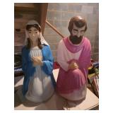 vintage Empire lighted plastic blow mold Nativity