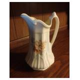 Vintage ceramic floral pitcher