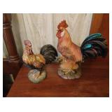 Resin rooster statues