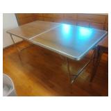 Foldable aluminum table 72 x 29 1/2 x 36