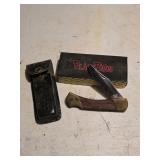 vintage Black Paws single-blade lockback folding