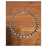 vintage geometric link choker necklace featuring