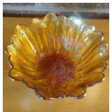 Vintage Indiana Carnival Glass Orange Marigold