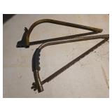 2 metal bow saws