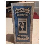 Empty vintage-style packaging box for a Case