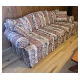 Floral cushioned sofa 86x30x40