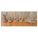 Vintage ceramic floral decor