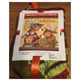 Holiday throw blanket