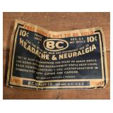 Vintage envelope BC Headache and Neuralgia
