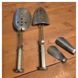 vintage EKCO metal shoe stretchers and shapers