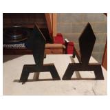 Vintage fireplace andirons