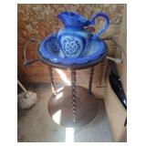 vintage wash stand featuring barley twist wooden