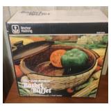 Anchor Hocking Harvest Amber Basket Buffet