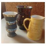 Vases and a pitcher