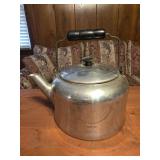 mid-20th-century vintage aluminum tea kettle