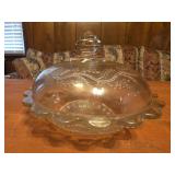 vintage Federal Glass Madrid Pattern covered
