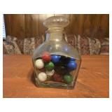 vintage Lavoris mouthwash decanter bottle with