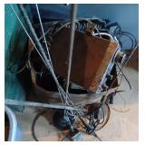 Various vintage CBs and antennas