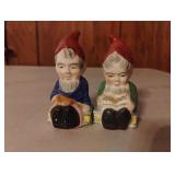 Vintage Reading Gnome Salt and Pepper Shaker Set