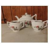 Vintage Fern Japan Tea Set: Hand-Painted Floral