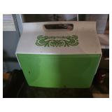 vintage lime green and white Igloo Playmate